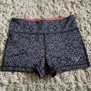 Athletic spandex shorts